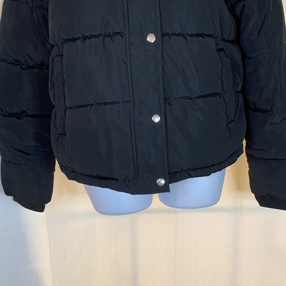 Forever 21 Puffer Pink Hooded Coat L - Picture 3 of 9